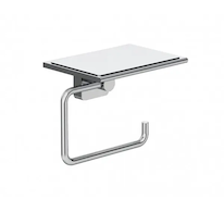 Kludi Vela S - Držák toaletního papíru s poličkou, chrom 2597105