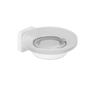 Kludi Vela S - Mýdlenka s držákem, sklo/matná bílá 2598553