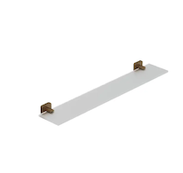 Kludi Vela S - Polička, délka 60 cm, sklo/kartáčovaný bronz 25973N1