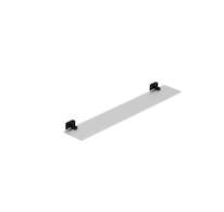 Kludi Vela S - Polička, délka 60 cm, sklo/matná černá 2597339