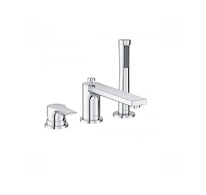 Kludi Zenta SL - Baterie na okraj vany, 3-otvorová instalace, chrom 484480565