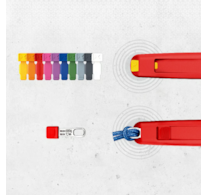 KNIPEX Barevné klipy šedá (10 ks) 006110CS