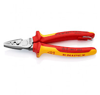 KNIPEX Kleště pro kab.koncovky s pojistkou 9778180T