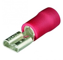 KNIPEX Ploché zásuvk.koncovky izol,červen/100ks 9799010