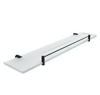 Nimco BORMO ČERNÁ Černá police IXI s ohrádkou, 60 cm BRC X460-X-90
