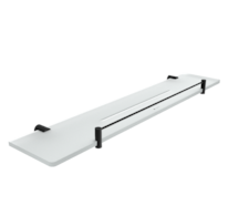 Nimco BORMO ČERNÁ Černá police IXI s ohrádkou, 60 cm BRC X460-X-90