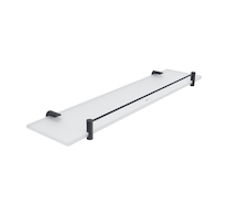 Nimco BORMO ČERNÁ Černá police s ohrádkou, 50 cm BRC 11091BX-50-90