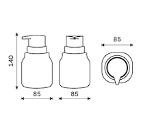 Nimco Eni Dávkovač tekutého mýdla, pumpička plast ENB 31-90-05