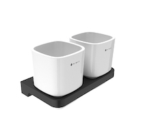 Nimco MAYA černá Držák na kartáčky s pohárky MAC 29058DK-90