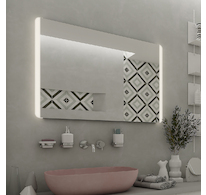 Nimco OBDELNÍKOVÁ - OBLÉ ROHY LED zrcadlo 100 x 70 ZP 17004