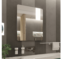 Nimco OBDELNÍKOVÁ - OBLÉ ROHY LED zrcadlo 600x800 ZP 25002