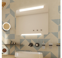 Nimco OBDELNÍKOVÁ - OBLÉ ROHY LED zrcadlo 800x700 ZP 22003