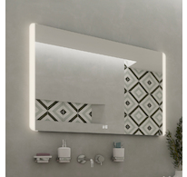 Nimco OBDELNÍKOVÁ - OBLÉ ROHY LED zrcadlo 900x700, dva dotykové spínače ZP 17019VX