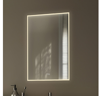 Nimco OBDELNÍKOVÁ - OSTRÉ ROHY Bílé LED zrcadlo 60 x 80, dotykový senzor ZPB 13002VX-05