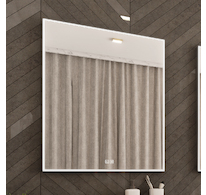 Nimco OBDELNÍKOVÁ - OSTRÉ ROHY Černé LED zrcadlo 60 x 80, dotykový senzor ZPC 13002VX-90