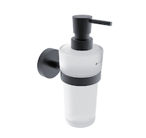 Nimco UNIX ČERNÁ Dávkovač tekutého mýdla skleněný, pumpička mosaz UNC 13031W-T-90