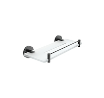 Nimco UNIX ČERNÁ Police IXI, 30 cm s ohrádkou UNC X430-X-90