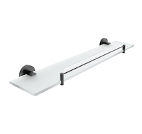 Nimco UNIX ČERNÁ Police IXI, 60 cm s ohrádkou UNC X460-X-90
