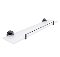 Nimco UNIX ČERNÁ Police s ohrádkou, 60 cm UNC 13091BX-60-90