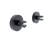 Nimco UNIX ČERNÁ Samotné úchyty police UNC 13091BS-90