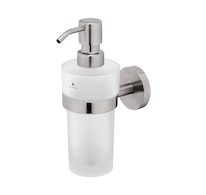 Nimco Unix nerez Dávkovač tekutého mýdla skleněný, pumpička nerez UNM 13031WL-10