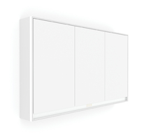 Nimco ZRCADLOVÉ SKÍNĚ Bílá LED podsvícená zrcadlová skříňka 1200. GAB 10006VX-05