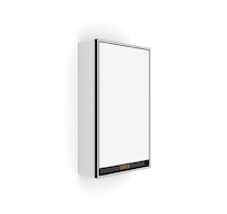 Nimco ZRCADLOVÉ SKÍNĚ Černá LED podsvícená zrcadlová skříňka 400 levá. GAC 10000L-VX-90