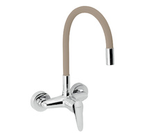 Novaservis Dřezová baterie s elastickým ramenem 150mm, béžová-chrom 94480,0BE