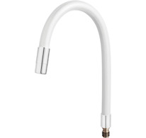 Novaservis Elastické rameno k baterii 70710, bílá-chrom W100W-B