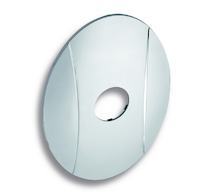 Novaservis Kryt podomítkového boxu OVAL chrom KRYT0050A,0