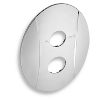 Novaservis Kryt podomítkového boxu s přepínačem OVAL chrom KRYT0050RA,0