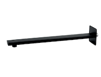 Novaservis Rameno pevné sprchy hranaté ze stěny 400 mm, černá RAM405,5