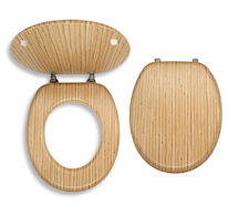 Novaservis Sedátko dýhované bambus MDF WC/BAMBUS