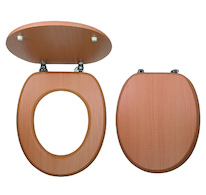 Novaservis Sedátko dýhované buk MDF WC/BUK