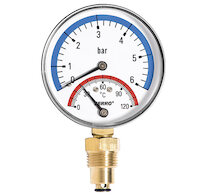 Novaservis Termomanometr 80mm 1/2