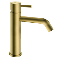 Novaservis Umyvadlová baterie s výpustí Ciriculus, kartáčované zlato BCK2BG