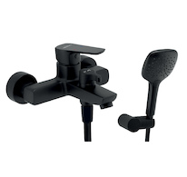 Novaservis Vanová nástěnná baterie METALIA 58 ECO+, 150 mm, černá 58020,5