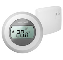 Termostat bezdrátový Honeywell Evohome Round Y87RF2024, (termostat T87RF2025 + reléový modul BDR91)