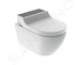 Geberit AquaClean - Elektronický bidet Tuma Comfort s keramikou, Rimfree, SoftClosing, černé sklo 146.292.SJ.1