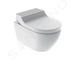 Geberit AquaClean - Elektronický bidet Tuma Comfort s keramikou, Rimfree, SoftClosing, kartáčovaná nerez 146.292.FW.1