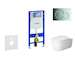 Geberit Duofix - Modul pro závěsné WC s tlačítkem Sigma01, lesklý chrom + Duravit ME by Starck - WC a sedátko, Rimless, SoftClos