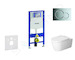 Geberit Duofix - Modul pro závěsné WC s tlačítkem Sigma01, lesklý chrom + Duravit ME by Starck - WC a sedátko, Rimless, SoftClos
