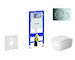 Geberit Duofix - Modul pro závěsné WC s tlačítkem Sigma01, lesklý chrom + Duravit ME by Starck - WC a sedátko, Rimless, SoftClos