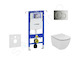 Geberit Duofix - Modul pro závěsné WC s tlačítkem Sigma01, lesklý chrom + Ideal Standard Tesi - WC a sedátko 111.355.00.5 NF2