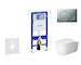 Geberit Duofix - Modul pro závěsné WC s tlačítkem Sigma01, matný chrom + Duravit ME by Starck - WC a sedátko, Rimless, SoftClose