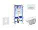 Geberit Duofix - Modul pro závěsné WC s tlačítkem Sigma50, alpská bílá + Duravit D-Code - WC a sedátko, Rimless, SoftClose 111.3