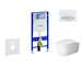 Geberit Duofix - Modul pro závěsné WC s tlačítkem Sigma50, alpská bílá + Duravit ME by Starck - WC a sedátko, Rimless, SoftClose