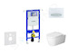 Geberit Duofix - Modul pro závěsné WC s tlačítkem Sigma50, alpská bílá + Duravit ME by Starck - WC a sedátko, Rimless, SoftClose