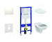 Geberit Duofix - Set předstěnové instalace, klozet Alpha se sedátkem, tlačítko Delta21, alpská bílá 458.103.00.1 NR1