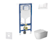Geberit Duofix - Set předstěnové instalace, klozetu a sedátka Duravit ME by Starck, tlačítka Sigma20, Rimless, SoftClose, bílá/l